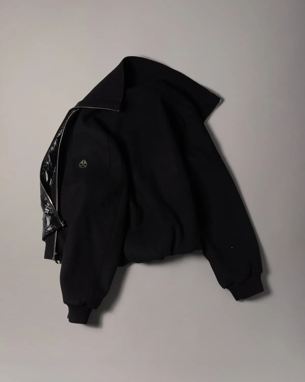 Moose Knuckles Grid 3-en-1 bomber laine noir
