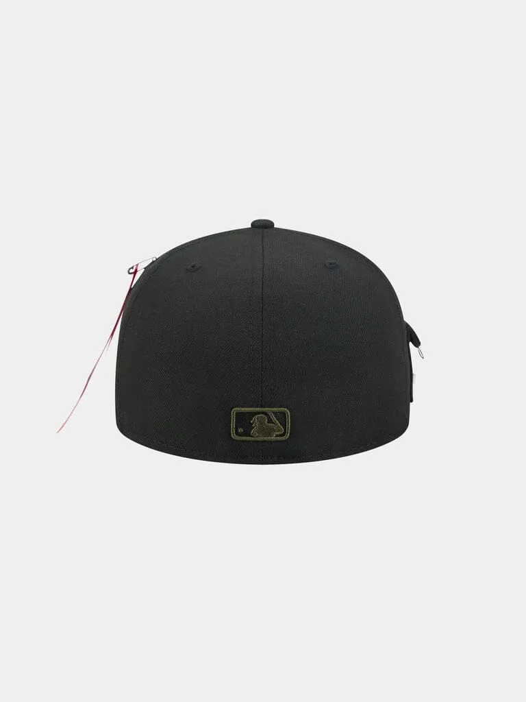 Alpha Industries 59FIFTY casquette fitted noire Red Sox