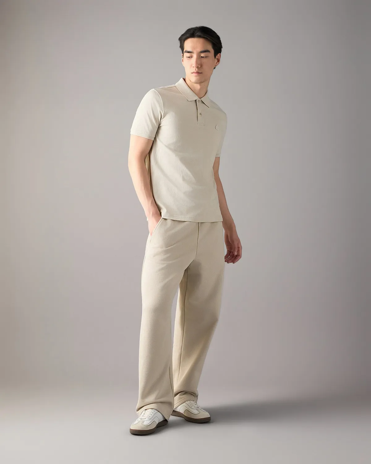 Moose Knuckles Yul polo alabaster coton stretch