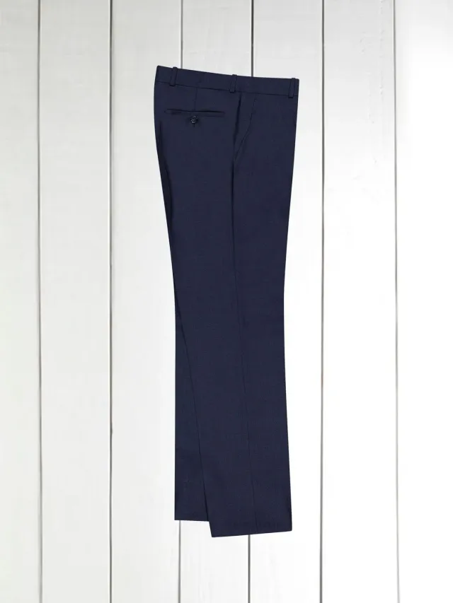 Hollington Siza pantalon laine marine super 130