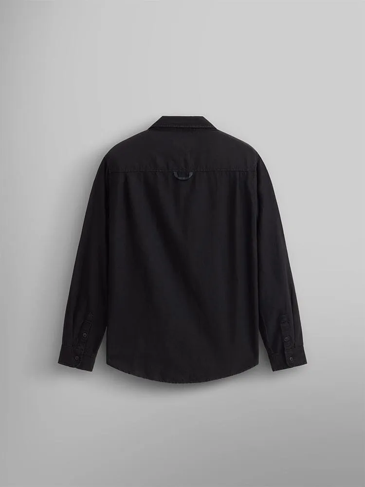 Alpha Industries Multi Pocket chemise manches longues noire coton