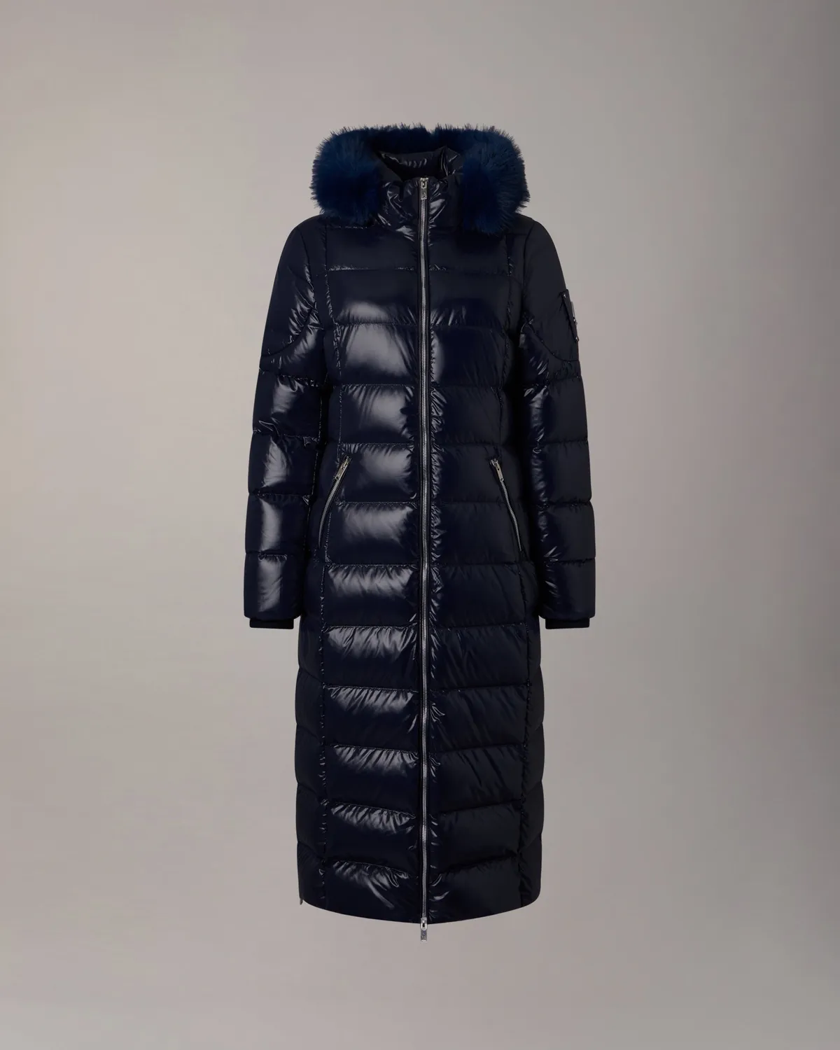 Moose Knuckles Celestia parka longue marine duvet