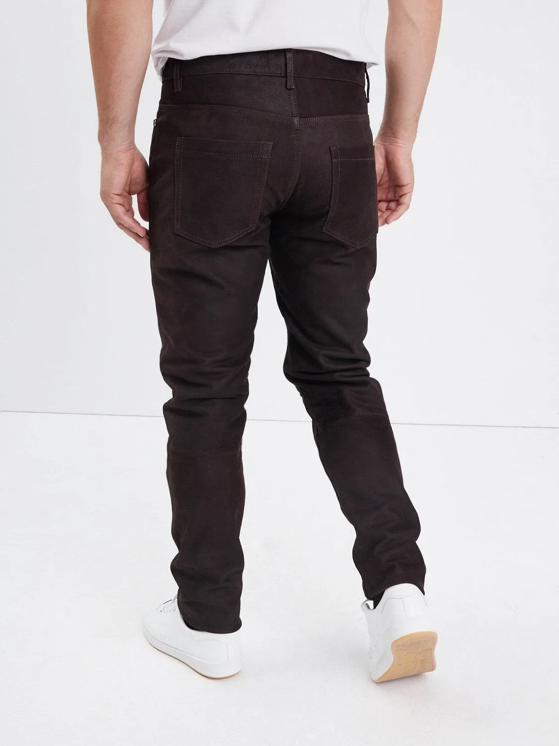 DAYTONA Booling madison pantalon cuir noir vachette