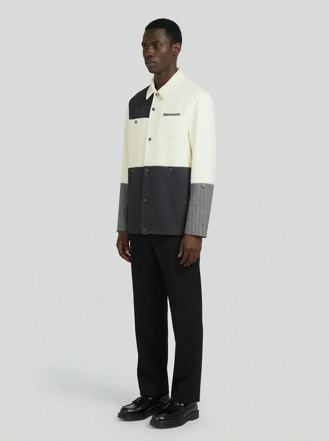 LEBRUN Coach Veste Laine Cachemire Blanc