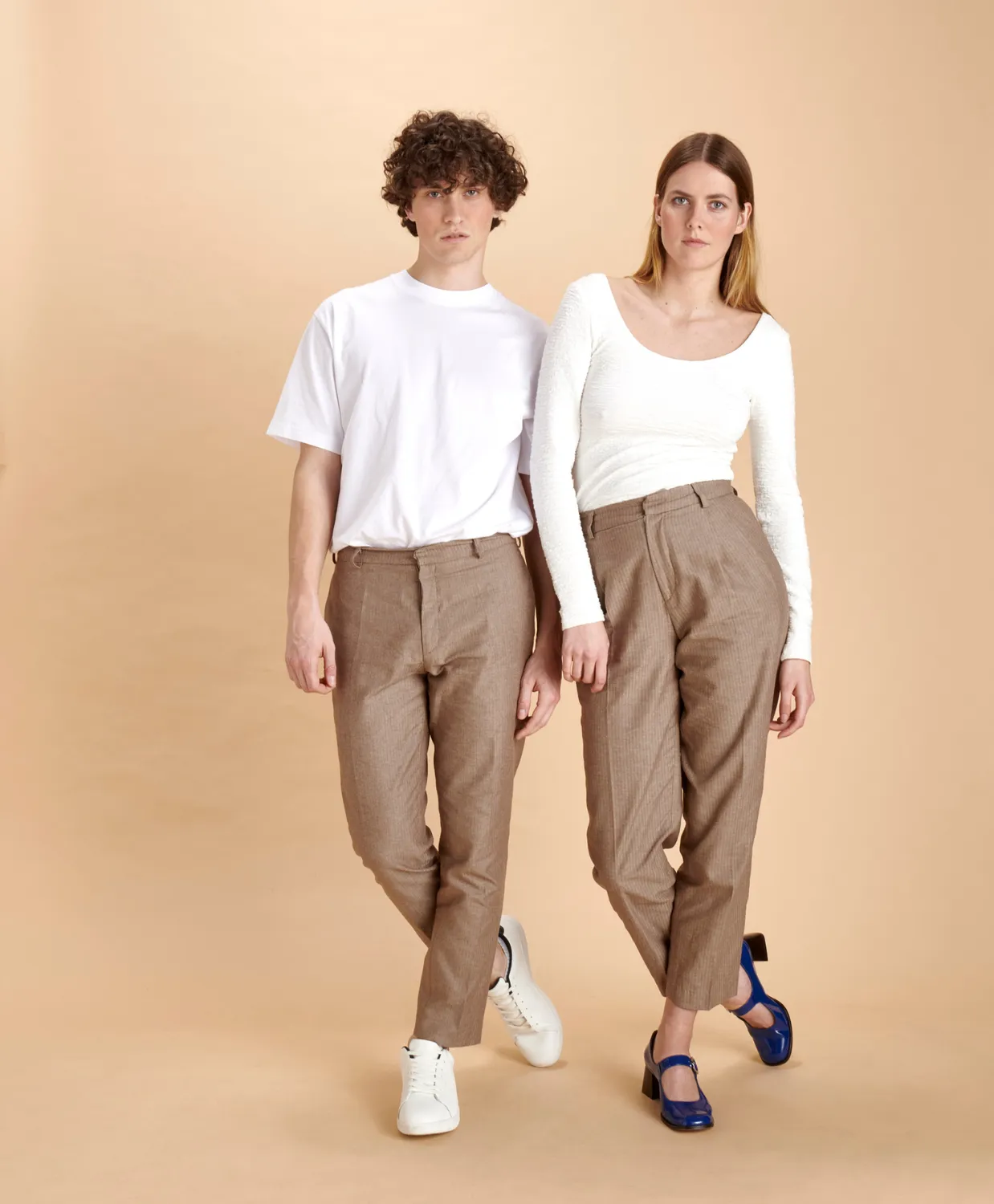Soubacq Pantalon Linen Homme pantalon lin chevronné
