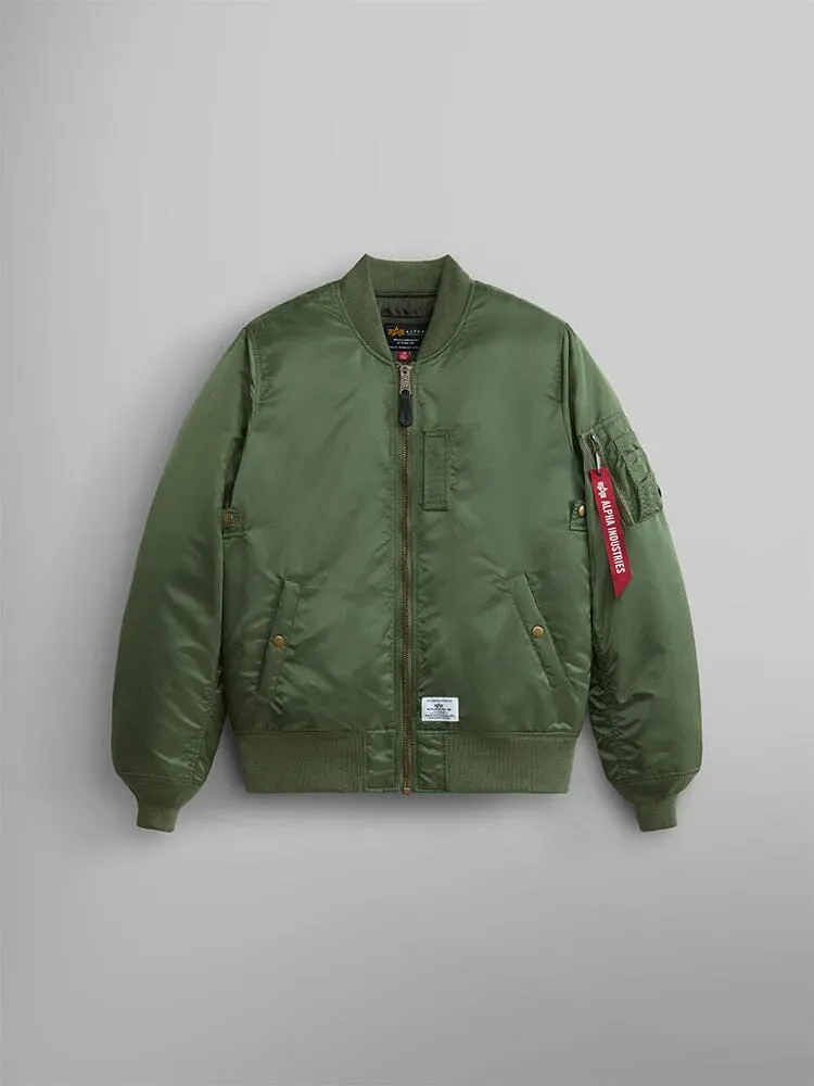 Alpha Industries MA-1 Mod bomber Sage nylon water-resistant