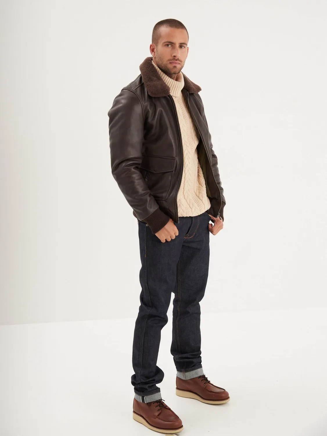 Daytona Mirage blouson aviateur cuir noir vachette