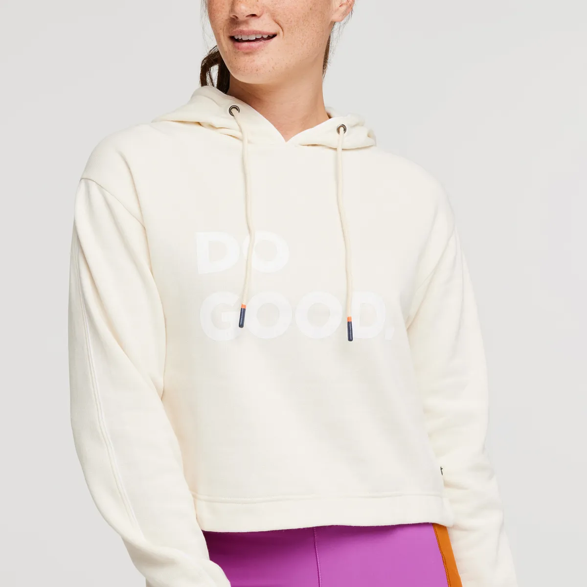 Cotopaxi Do Good sweat court femme Bone coton bio