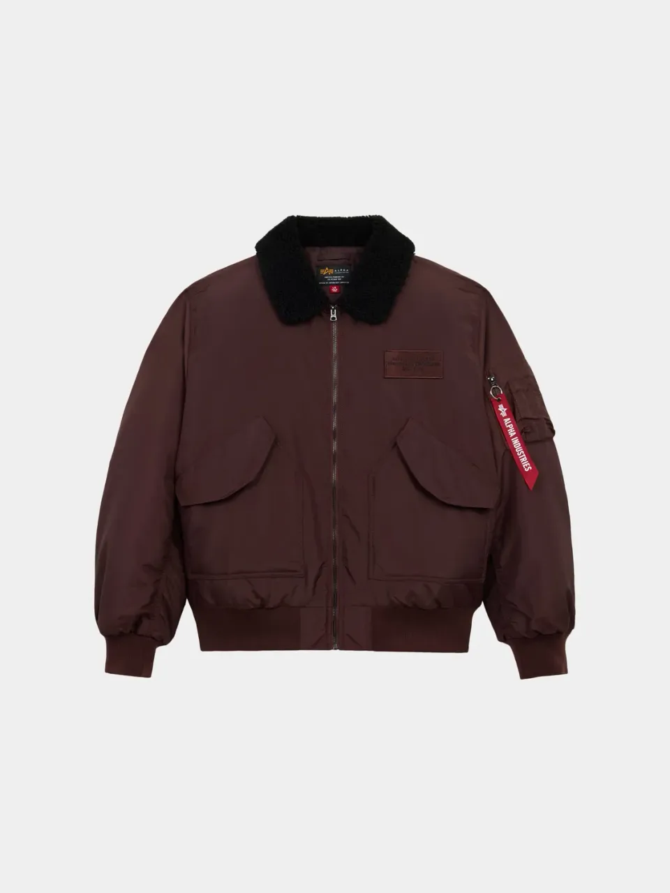 Alpha Industries CWU 45/P Oxford Sherpa bomber cocoa