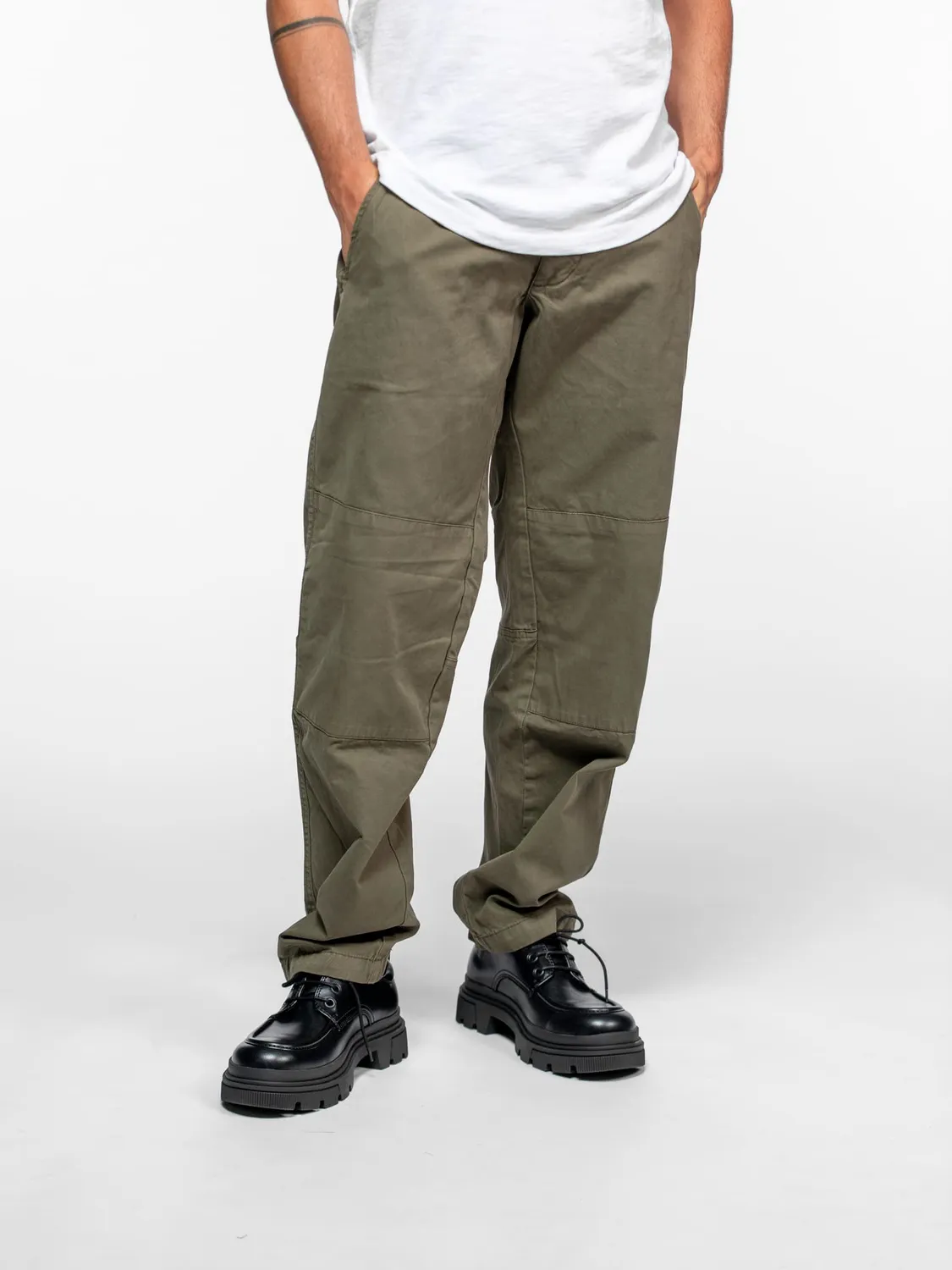 Daytona Auden pantalon worker homme beige twill coupe droite