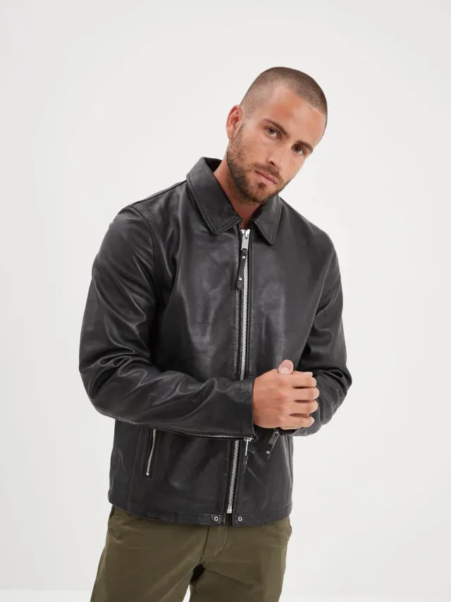 Daytona Simer blouson cuir homme noir
