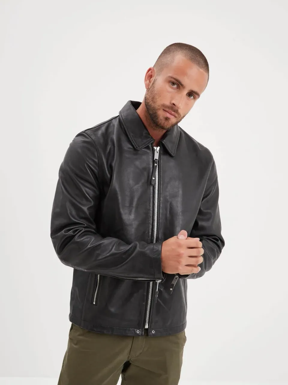 Daytona Simer blouson cuir homme noir
