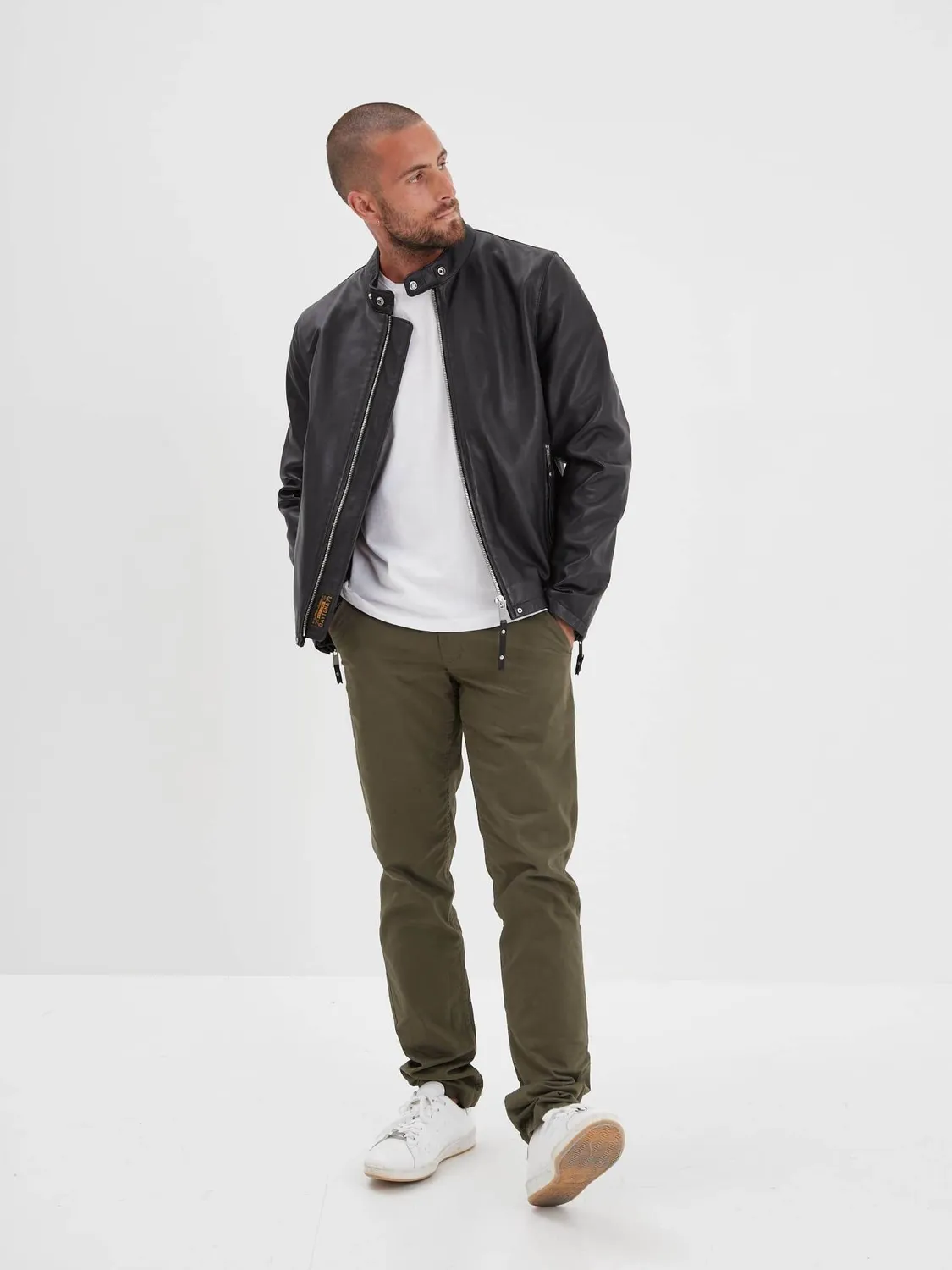 Daytona Ruidoso blouson cuir homme noir mouton