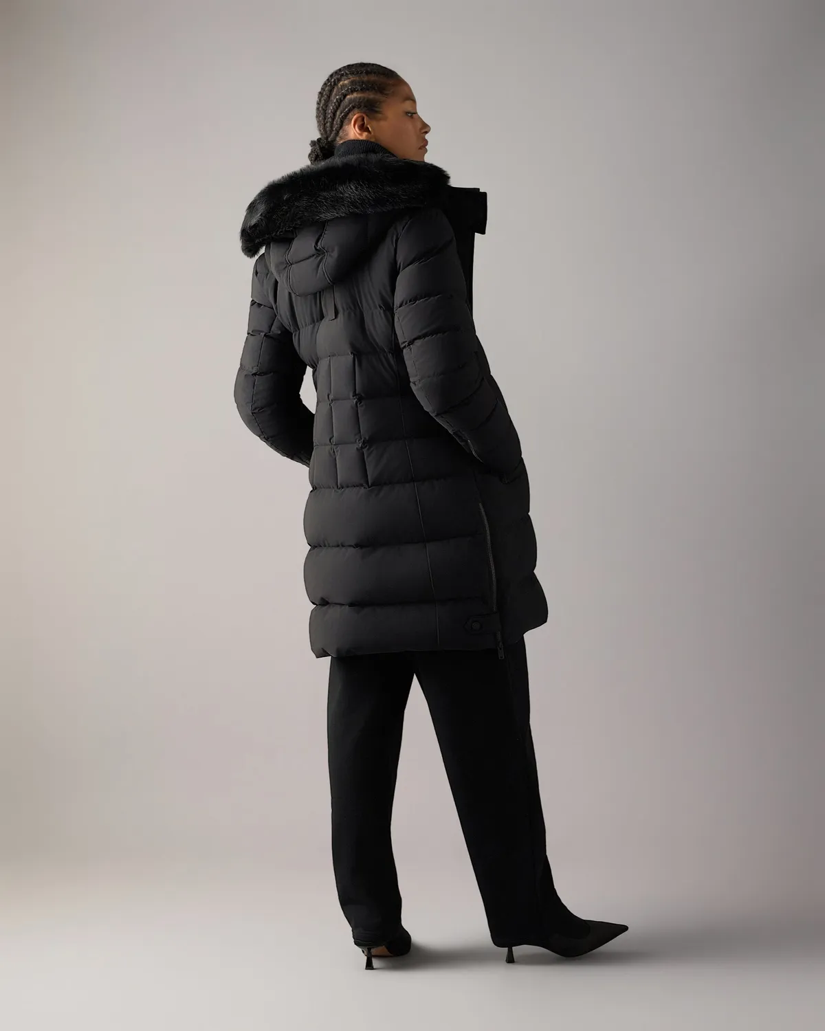 Moose Knuckles Watershed Down Parka parka noir long