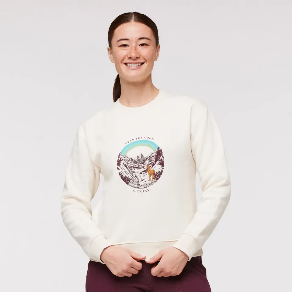 Cotopaxi Traveling Llama Crew sweat femme Bone doux
