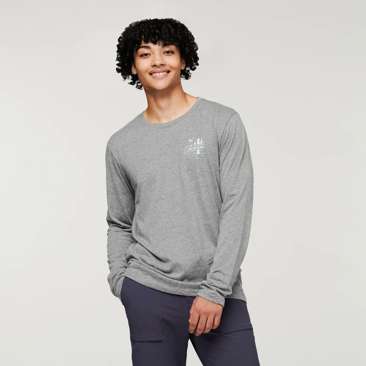 Cotopaxi Hello Llama t-shirt homme Chestnut manches longues