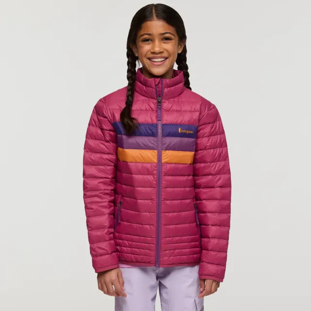 Cotopaxi Fuego doudoune enfant Sangria Stripes duvet