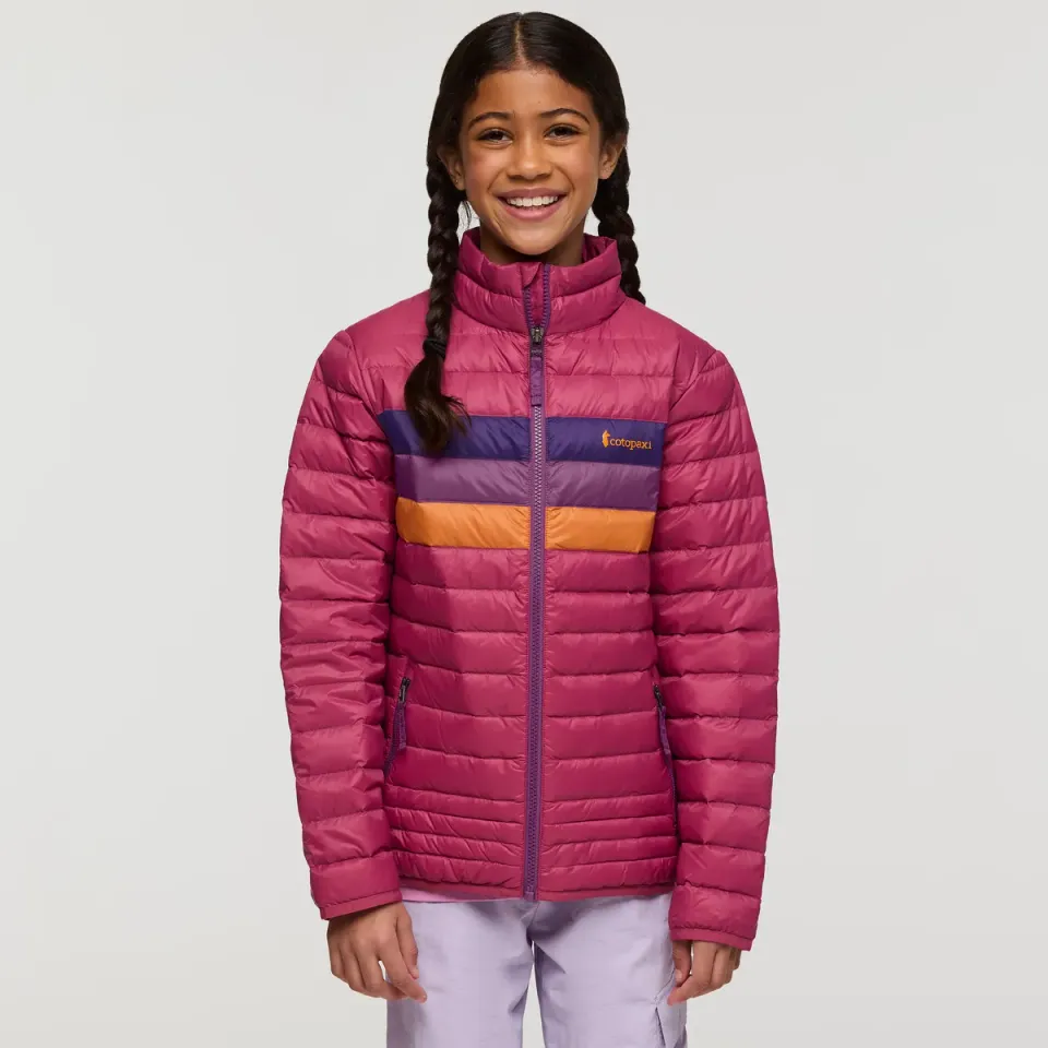 Cotopaxi Fuego doudoune enfant Sangria Stripes duvet