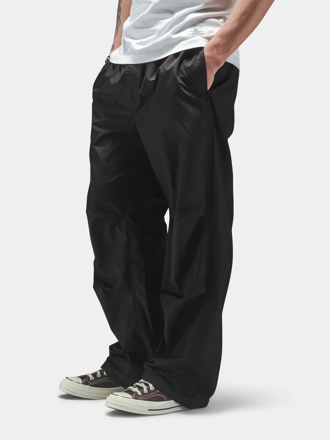 Alpha Industries Parachute pantalon cargo noir polyester relaxe
