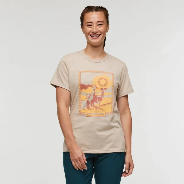 Cotopaxi Llama Greetings T-shirt femme Oatmeal coton bio