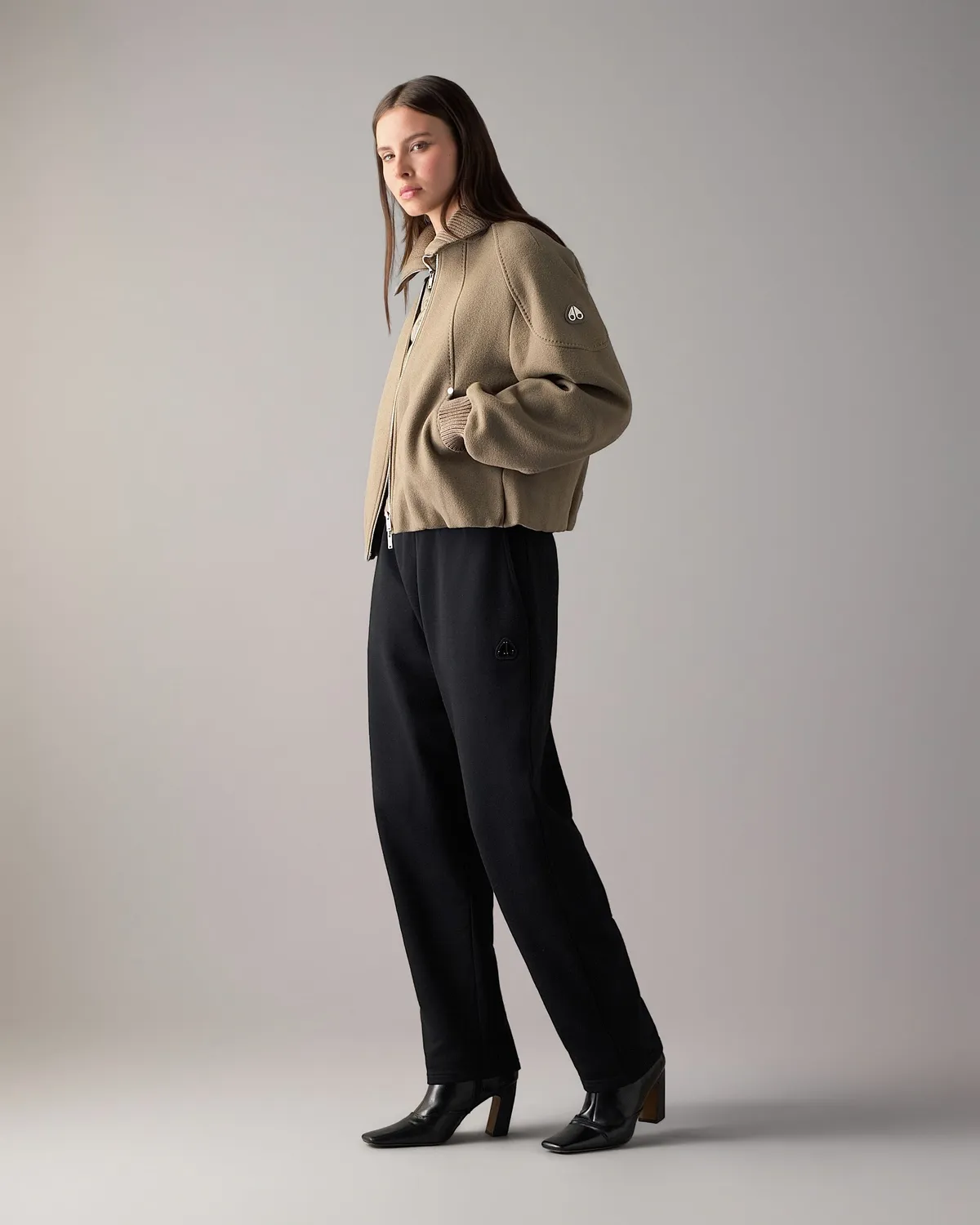 Moose Knuckles Grid 3-en-1 bomber laine Ashen