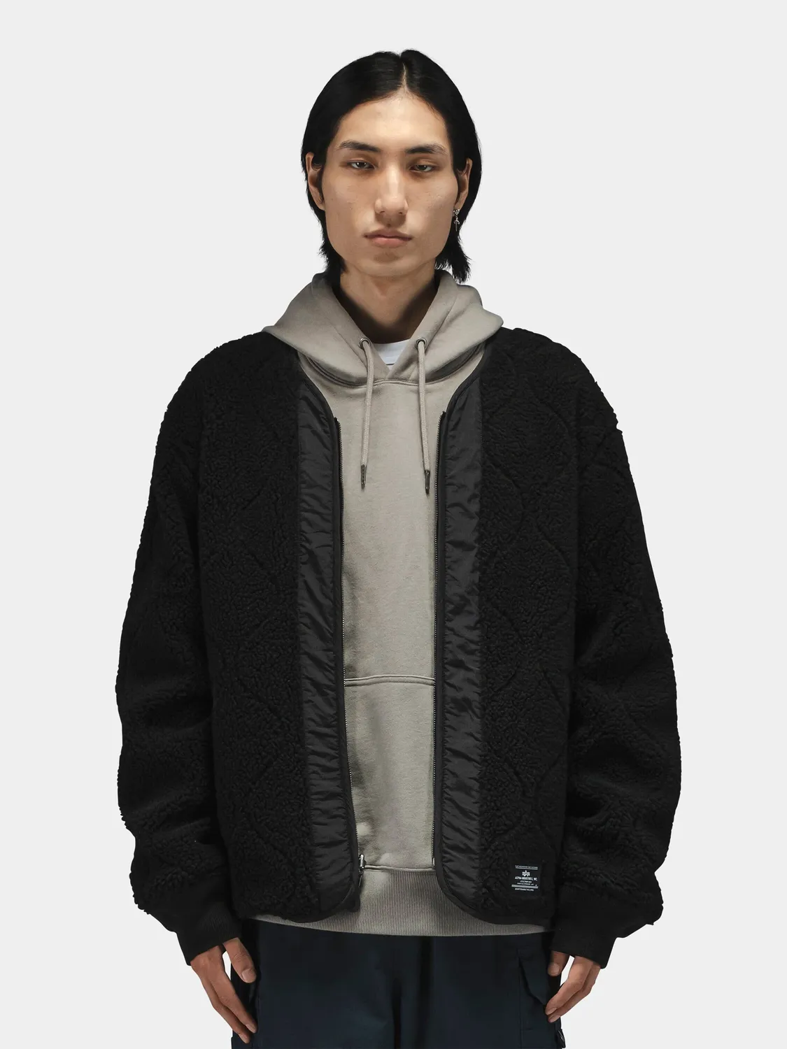 Alpha Industries M-65 Reversible veste réversible noir matelassé