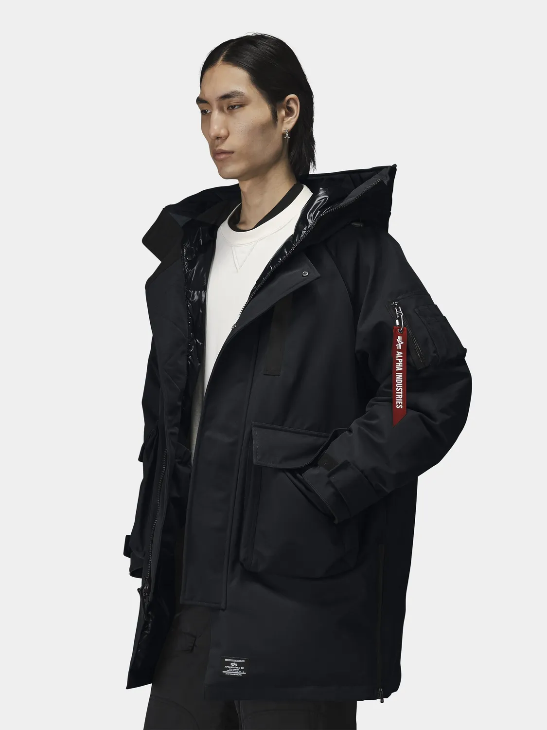 Alpha Industries Sergeant Puffer Parka bleu grand froid