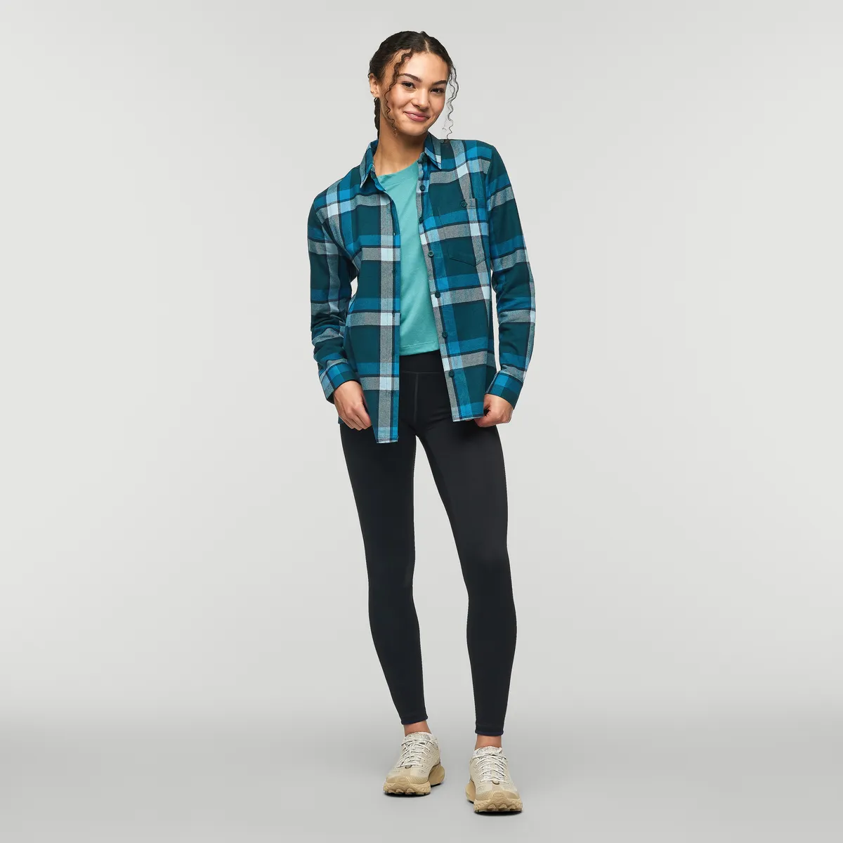 Cotopaxi Quedo chemise flanelle femme carreaux bio
