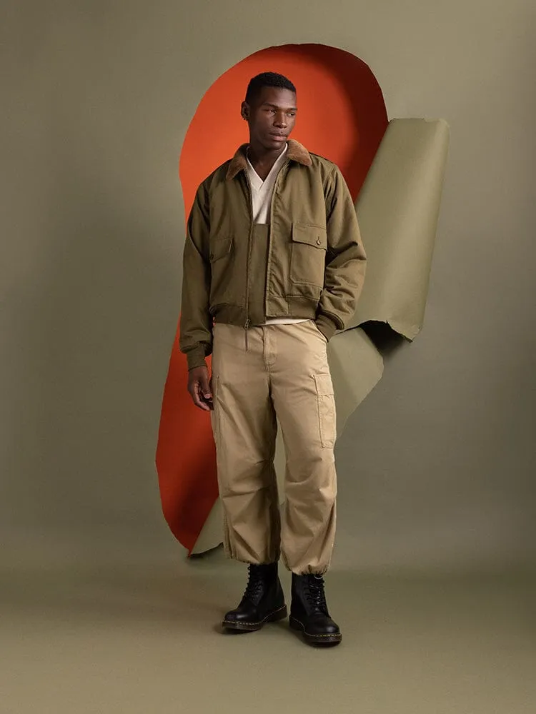 Alpha Industries B-10 1940s bomber olive en coton