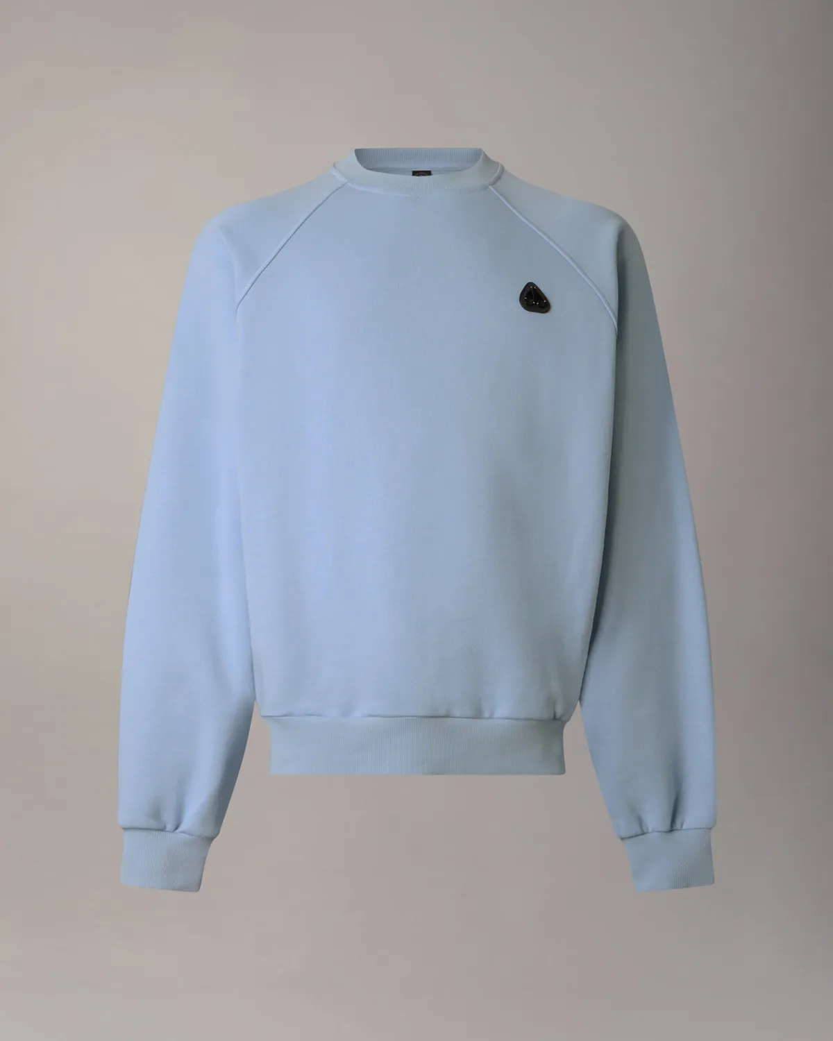 Moose Knuckles Yul Sweat Col Rond Bleu Ice Relax