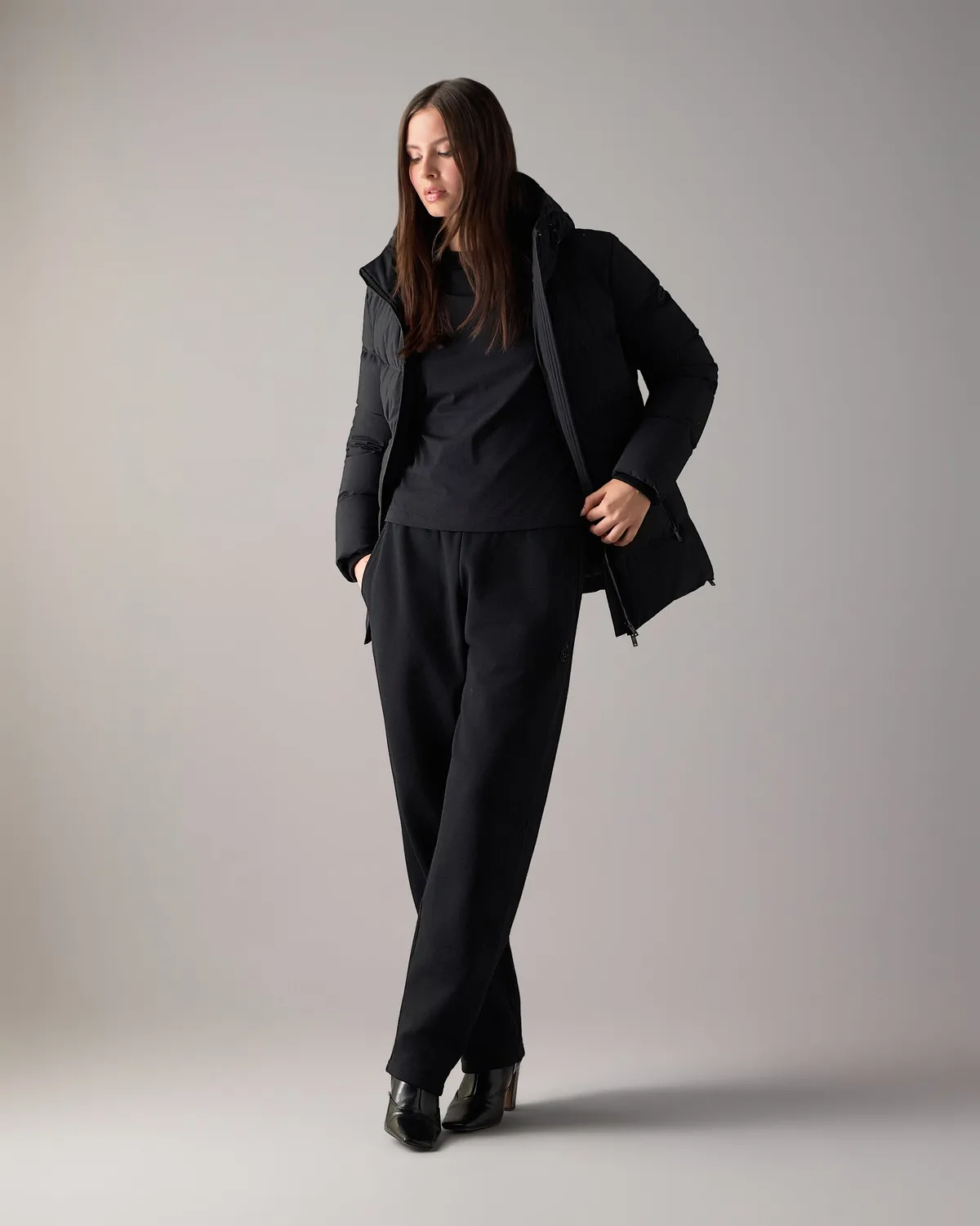 Moose Knuckles Soho 3Q doudoune noire mi-longue