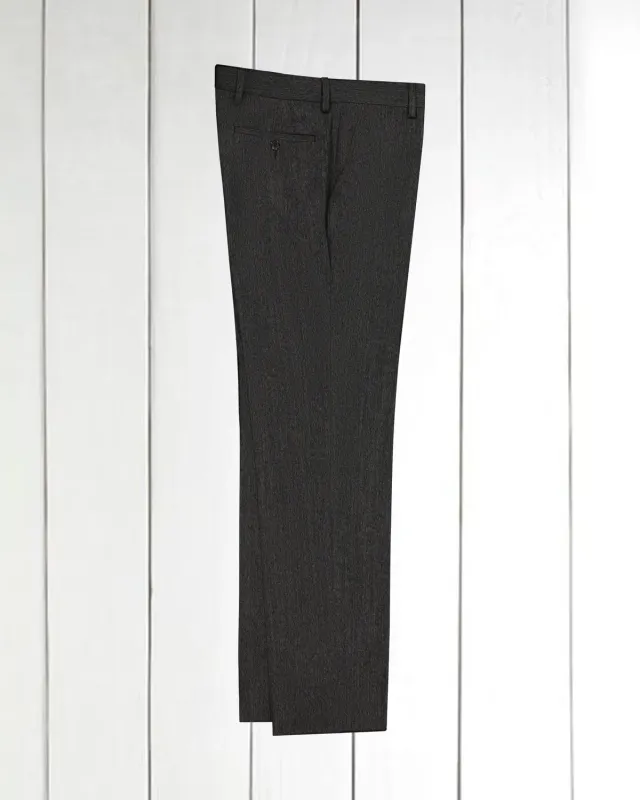 Hollington Siza pantalon ajusté laine-coton charcoal