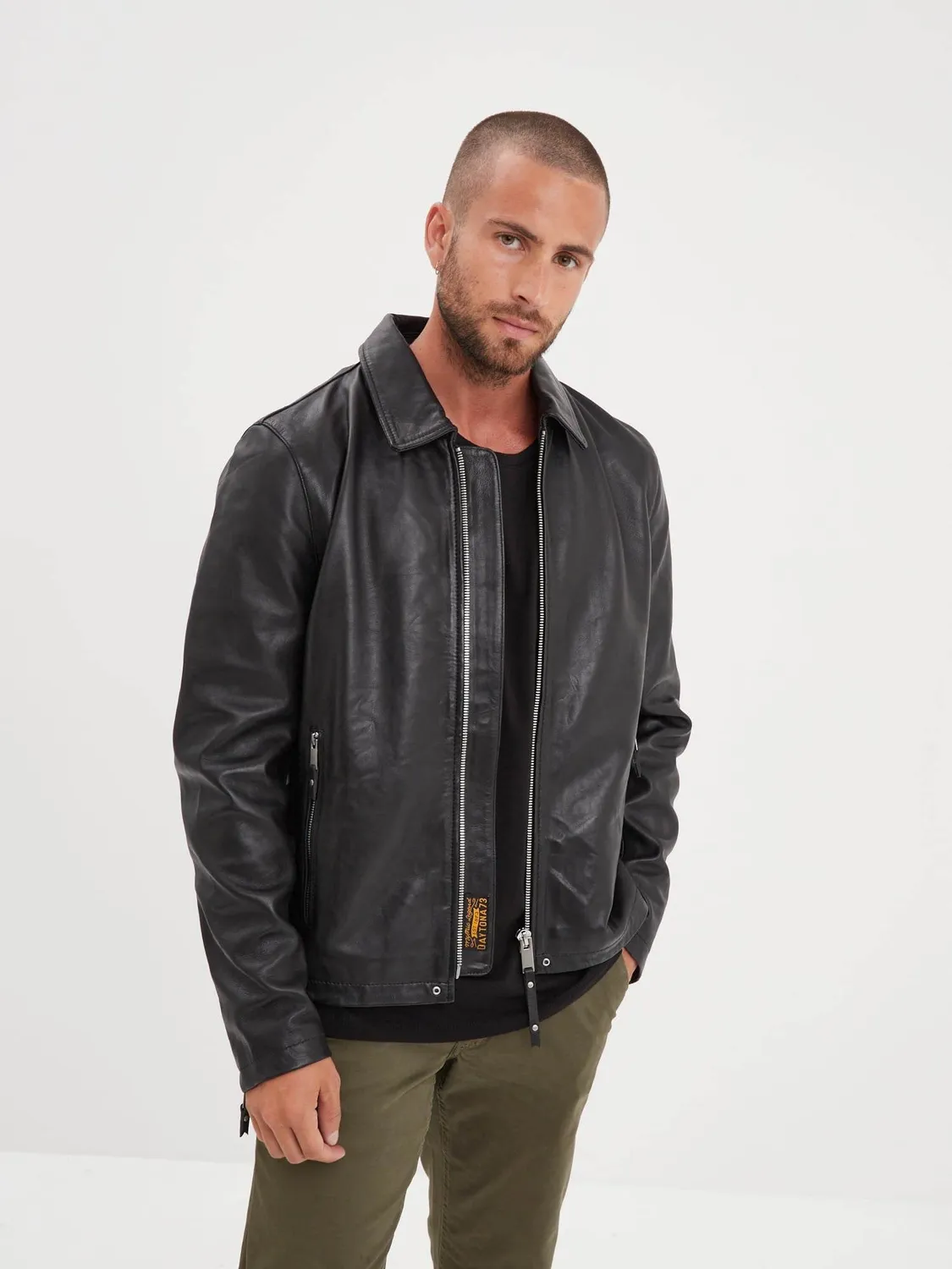 Daytona Simer blouson cuir homme noir