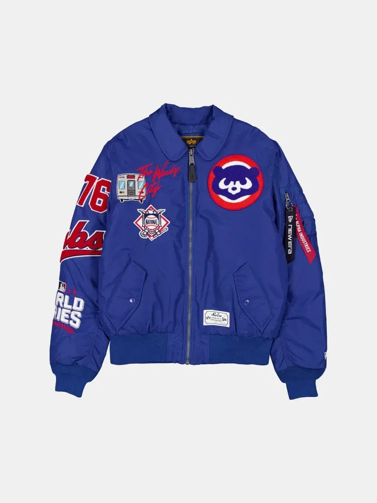 Alpha Industries MA-1 Chicago Cubs bomber bleu royal