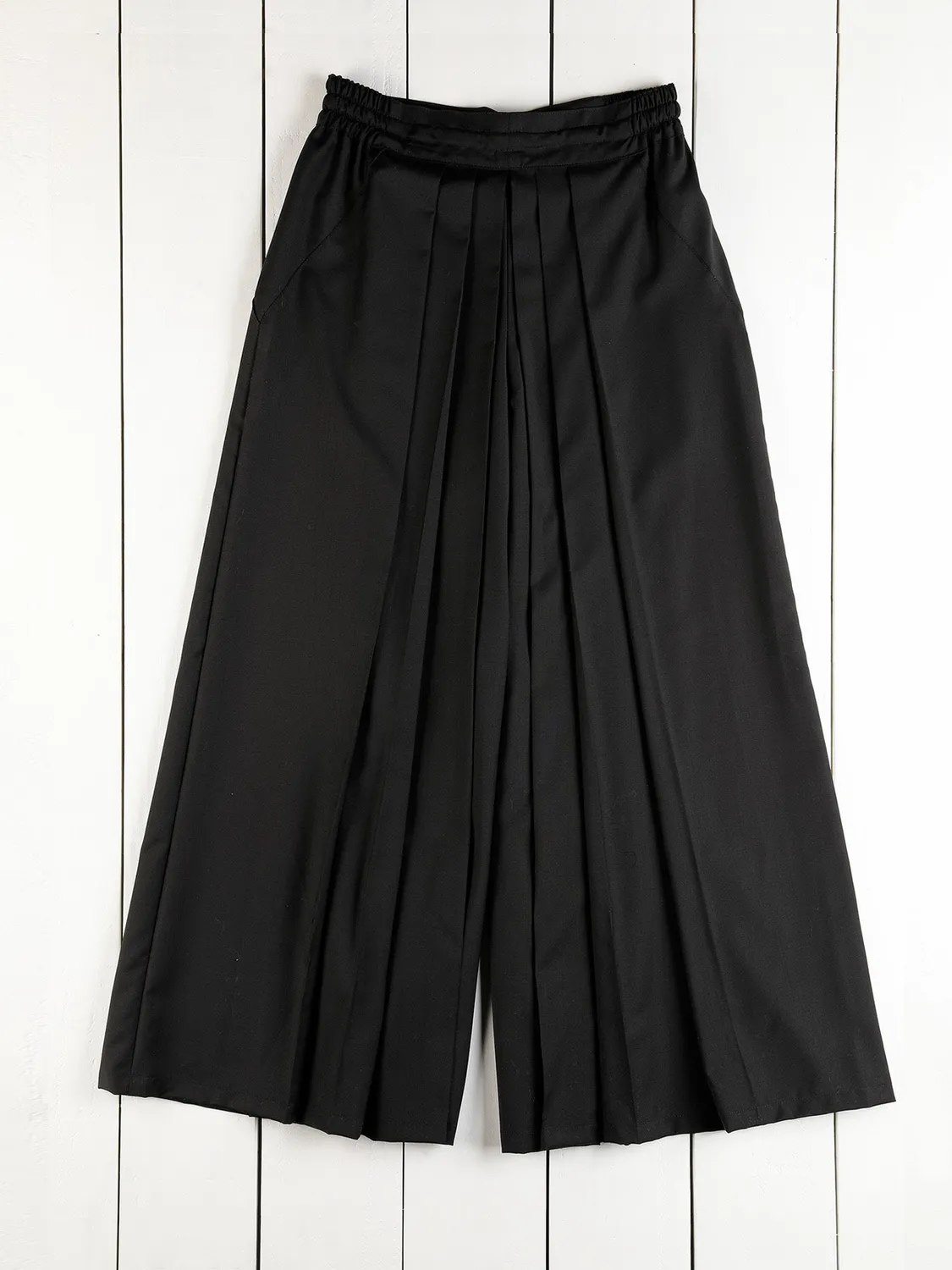 Hollington Hakama pantalon laine noire S130 plis