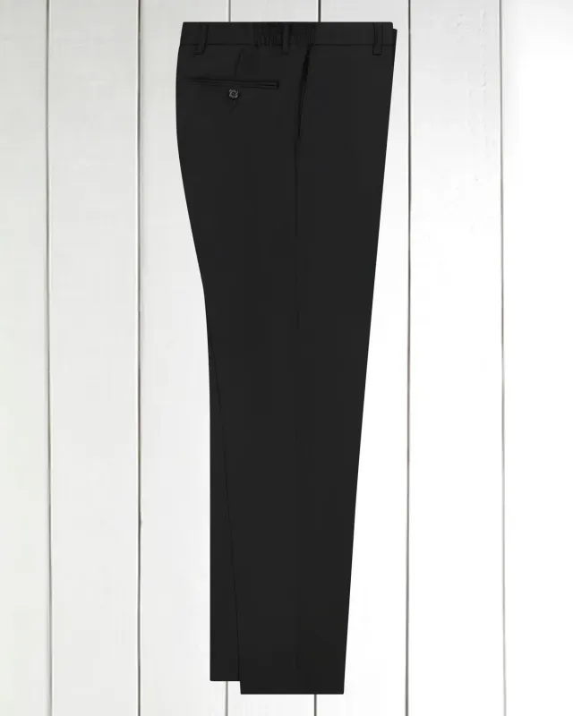 Hollington Vitinha taille élastique pantalon laine noir 44