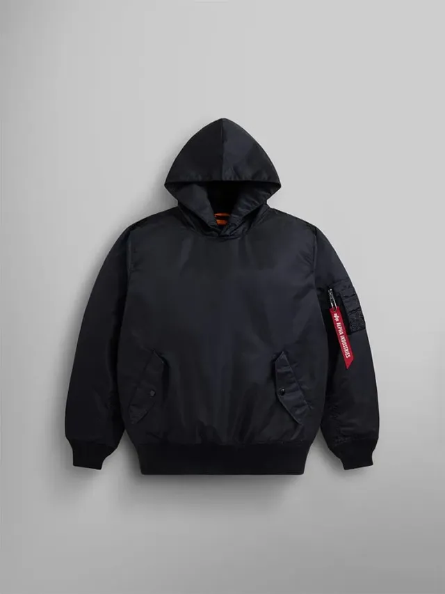 Alpha Industries MA-1 Pull-Over sweat capuche noir déperlant
