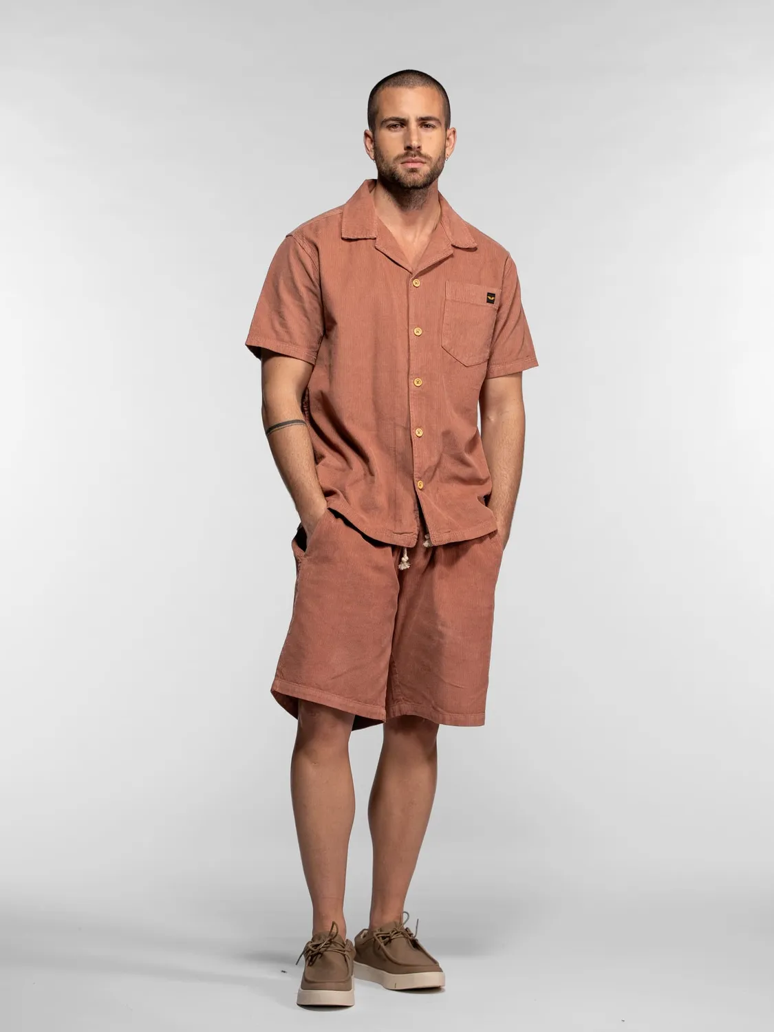Daytona Letcher short velours homme taille élastique