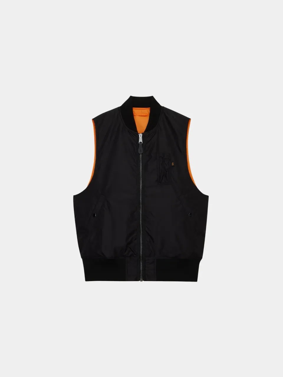 Alpha Industries MA-1 Oxford gilet homme noir léger