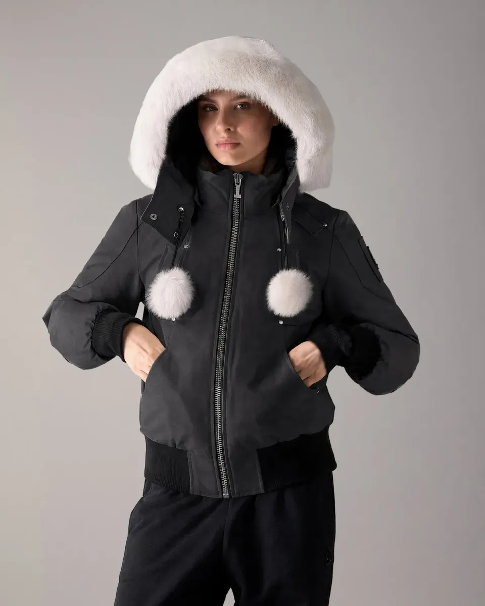 Moose Knuckles Debbie blouson bomber noir duvet