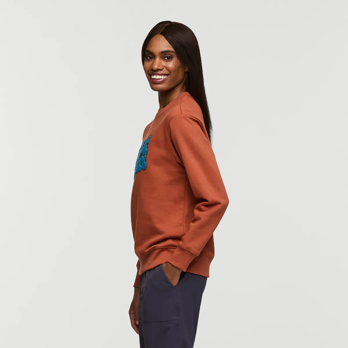 Cotopaxi Coto-Patch Crew sweat femme Faded Brick molleton