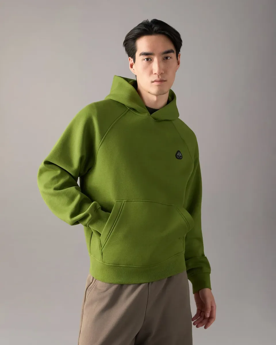 Moose Knuckles Yul hoodie trèfle sweat capuche coton vert