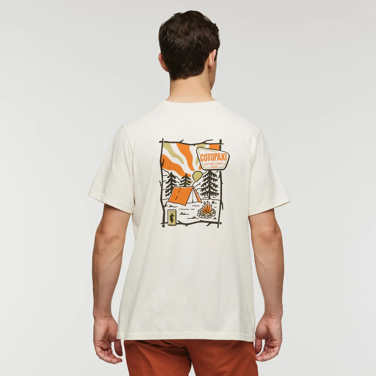 Cotopaxi Camp Life t-shirt homme Lime à poche coton