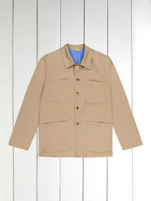 Hollington veste Lyon col charpentier coton sable