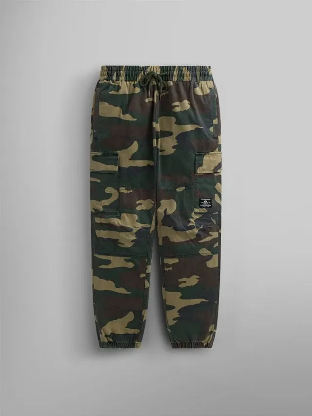 Alpha Industries Cotton Jogger pantalon woodland camo coton