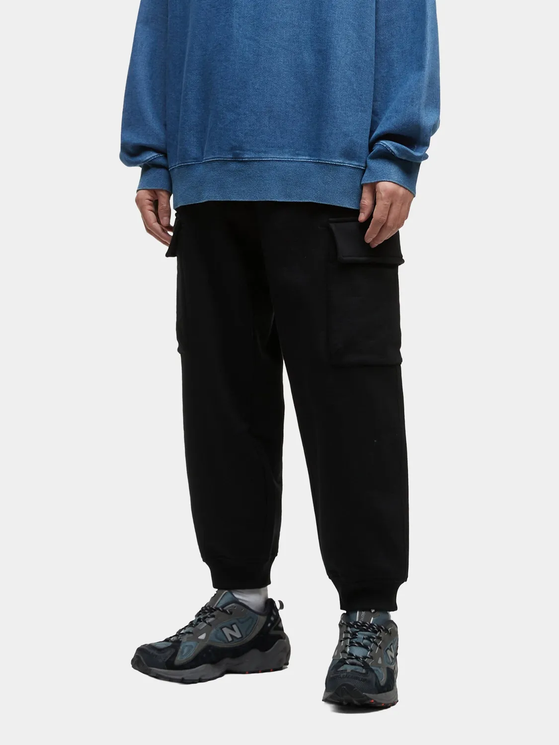 Alpha Industries UNFRM jogging cargo noir molleton