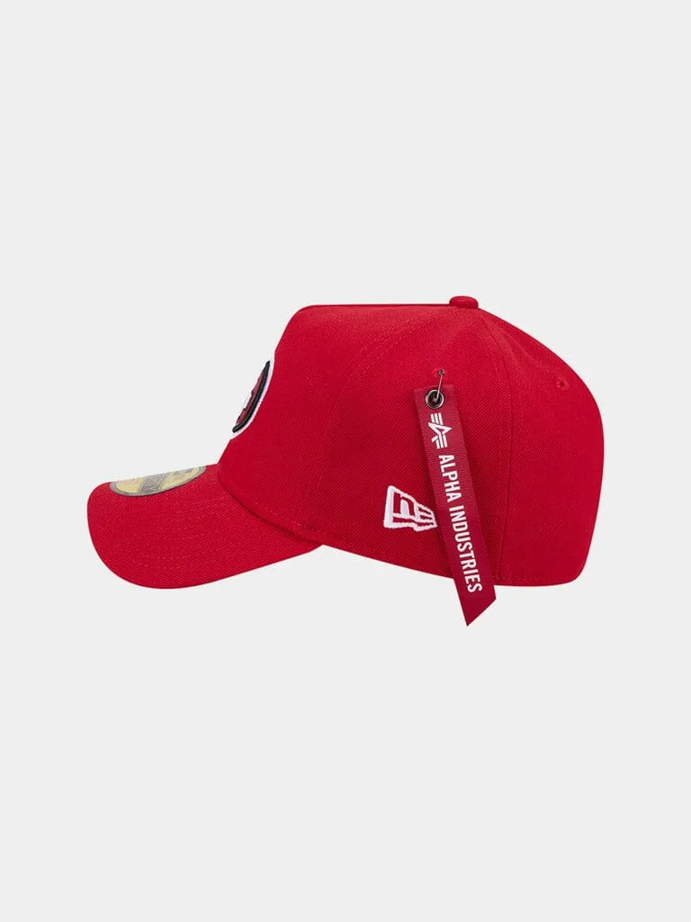 Alpha Industries 59FORTY 49ers Casquette Scarlet Fitted