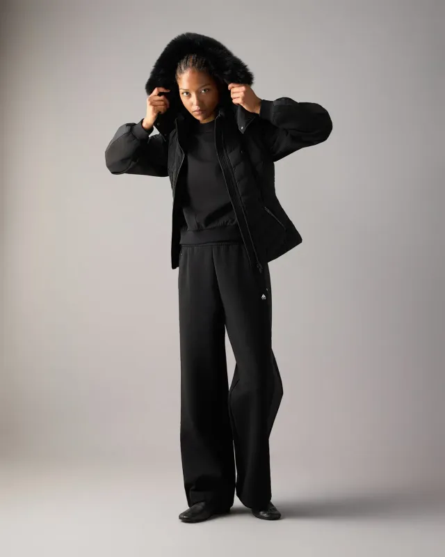 Moose Knuckles Elora gilet doudoune noir matelassé