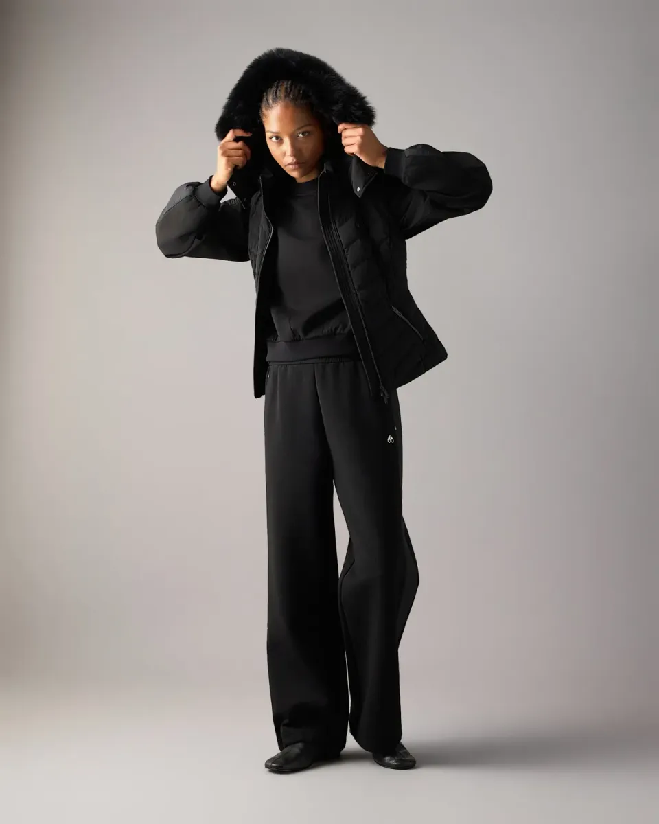 Moose Knuckles Elora gilet doudoune noir matelassé