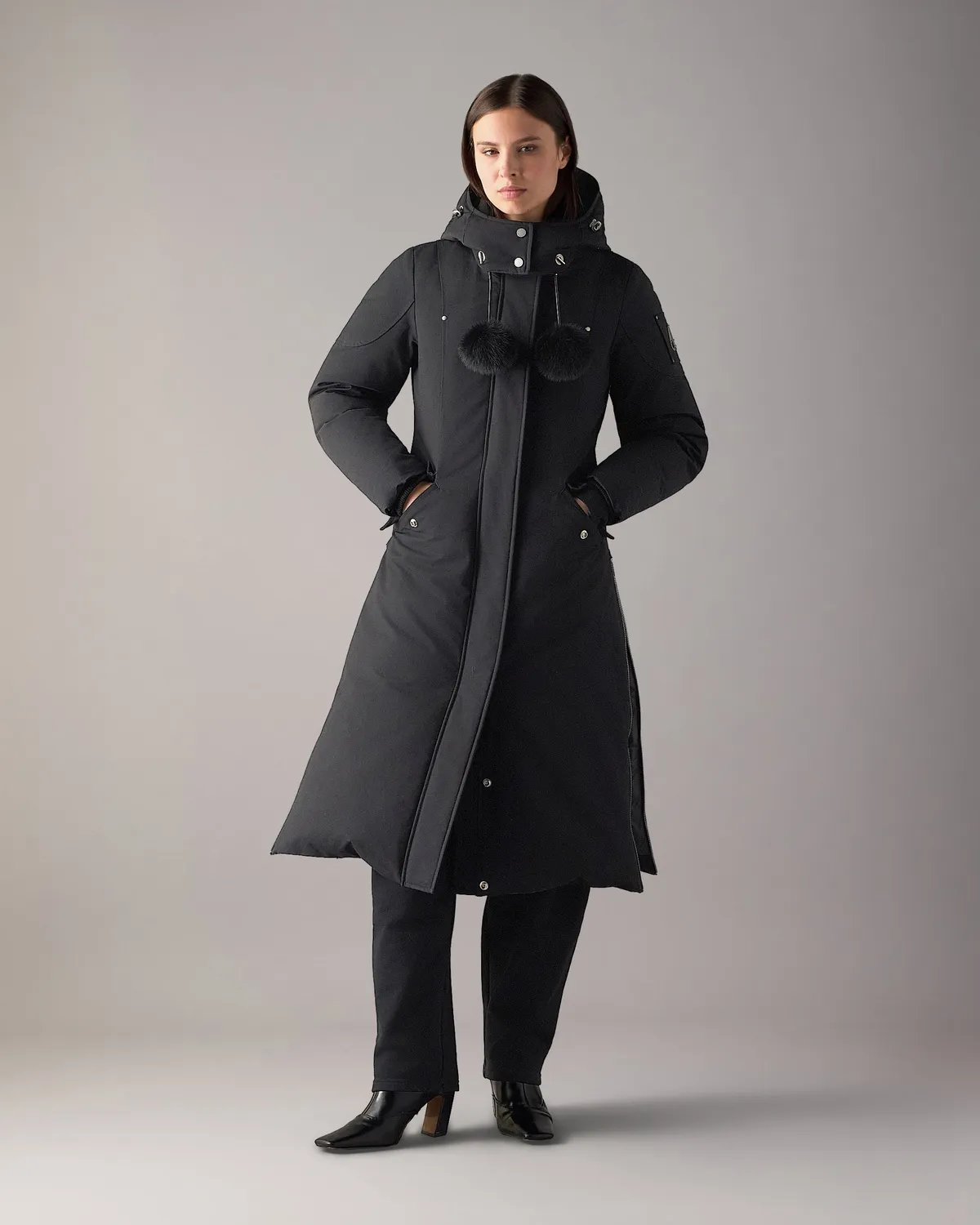 Moose Knuckles Stirling parka longue noire duvet